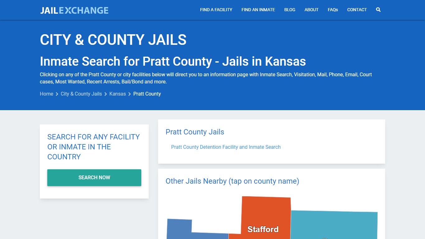 Inmate Search for Pratt County | Jails in Kansas - Jail Exchange